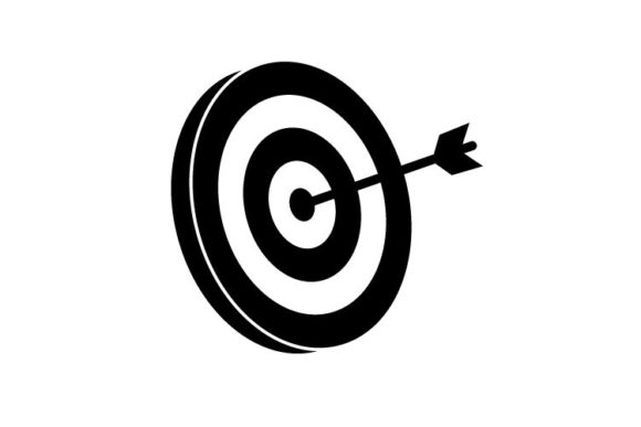 Abstract Target Vector Illustrations: Focus Your Vision