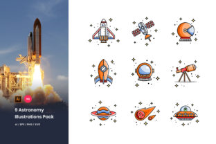 Astronomy Illustrations Pack: A Universe of Visual Possibilities