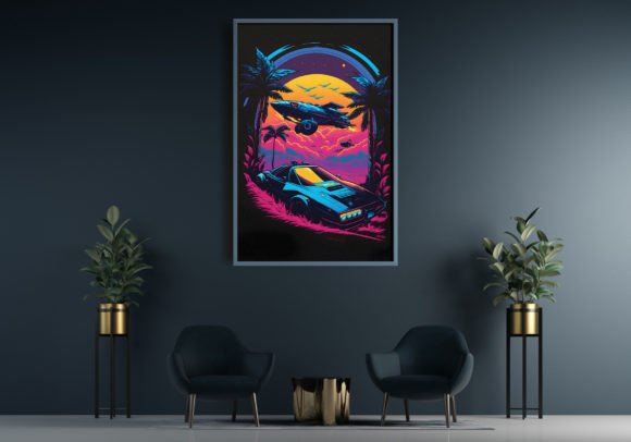 Cars Retro Wave Design Illustrations: A Visual Time Machine