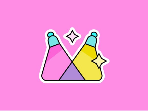 Discotheque Spotlight Illustrations: A Groovy Design Asset