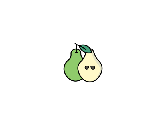 Fruit Pear Illustrations: Whimsical Design for Every Project