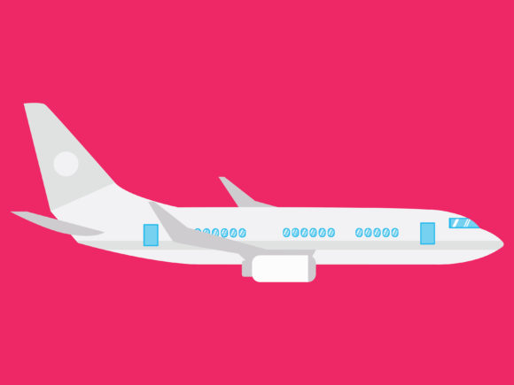 Illustrations Airplane with Background: Your Next Design Asset