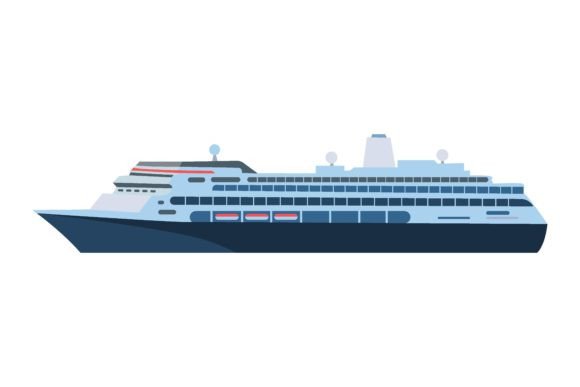 Nautical Vectors: Flat Illustrations for Sea and Ocean Transport