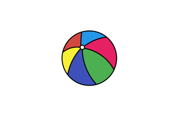 Ocean Beach Ball Illustrations: A Burst of Summer for Every Project